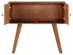 Buffet Bahut Armoire Console Meuble De Rangement Bois De Sesham Solide Imprimé Doré 90 Cm 4402271 -Mobilier De Restaurant buffet 8934207