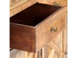 Buffet Bahut Armoire Console Meuble De Rangement Avec 4 Tiroirs 160 Cm Bois Massif De Manguier 4402155 -Mobilier De Restaurant buffet 8934819