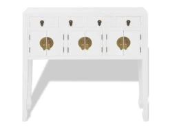 Buffet Bahut Armoire Console Meuble De Rangement En Style Chinois En Bois Massif Blanc 4402004 -Mobilier De Restaurant buffet 8934871