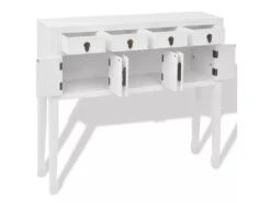 Buffet Bahut Armoire Console Meuble De Rangement En Style Chinois En Bois Massif Blanc 4402004 -Mobilier De Restaurant buffet 8934873