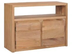 Buffet Bahut Armoire Console Meuble De Rangement 80 Cm Bois De Teck Massif 4402220