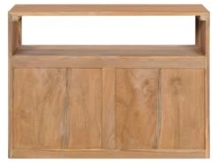 Buffet Bahut Armoire Console Meuble De Rangement 80 Cm Bois De Teck Massif 4402220 -Mobilier De Restaurant buffet 8935119