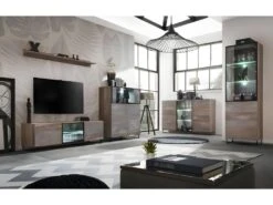 Buffet, Bahut Modèle KAN + LED. Meuble Type Industriel. Enfilade Design Pour Votre Salon Ou Salle à Manger. -Mobilier De Restaurant buffet 8942597