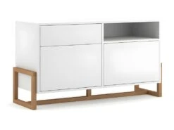 Mobilier De Restaurant 40 Buffet 1 Tiroir 2 Portes Oslo Blanc - Blanc