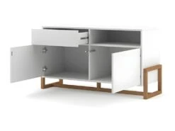 Buffet 1 Tiroir 2 Portes Oslo Blanc - Blanc -Mobilier De Restaurant buffet 9231551