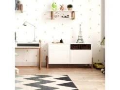 Buffet 1 Tiroir 2 Portes Oslo Blanc - Blanc -Mobilier De Restaurant buffet 9231553