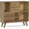 Buffet En Bois 2 Tiroirs 5 Niches Classic - Naturel