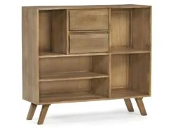 Buffet En Bois 2 Tiroirs 5 Niches Classic - Naturel