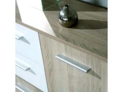 LIST - Buffet 5 Portes 2 Tiroirs Aspect Bois -Mobilier De Restaurant buffet 9518253