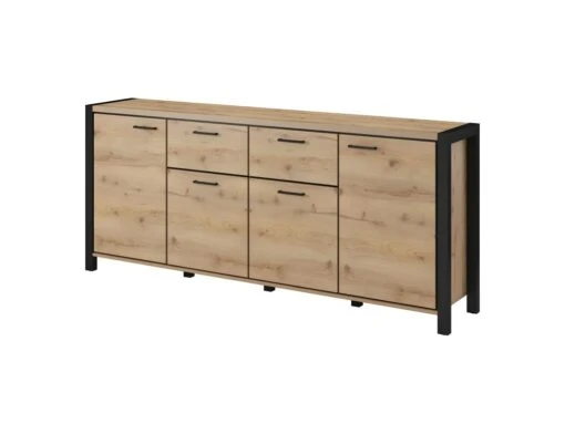 Buffet 210cm Collection BOWIE 4 Portes, 2 Tiroirs. Couleur Chêne Et Noir 2 Buffet 210cm Collection BOWIE 4 Portes, 2 Tiroirs. Couleur Chêne Et Noir -Mobilier De Restaurant buffet 9521559