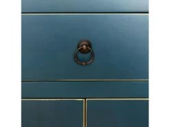 IVANA BLEU - Meuble D'Entrée 2 Portes 8 Tiroirs -Mobilier De Restaurant buffet 9526603