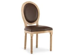 Lot De 6 Chaises Médaillon Louis XVI Vintage Simili Marron 9 Lot De 6 Chaises Médaillon Louis XVI Vintage Simili Marron -Mobilier De Restaurant chaise 10022297