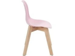 KAYELLES Lot De 2 Chaises Scandinaves Enfant JUBA (Rose) -Mobilier De Restaurant chaise 10026289