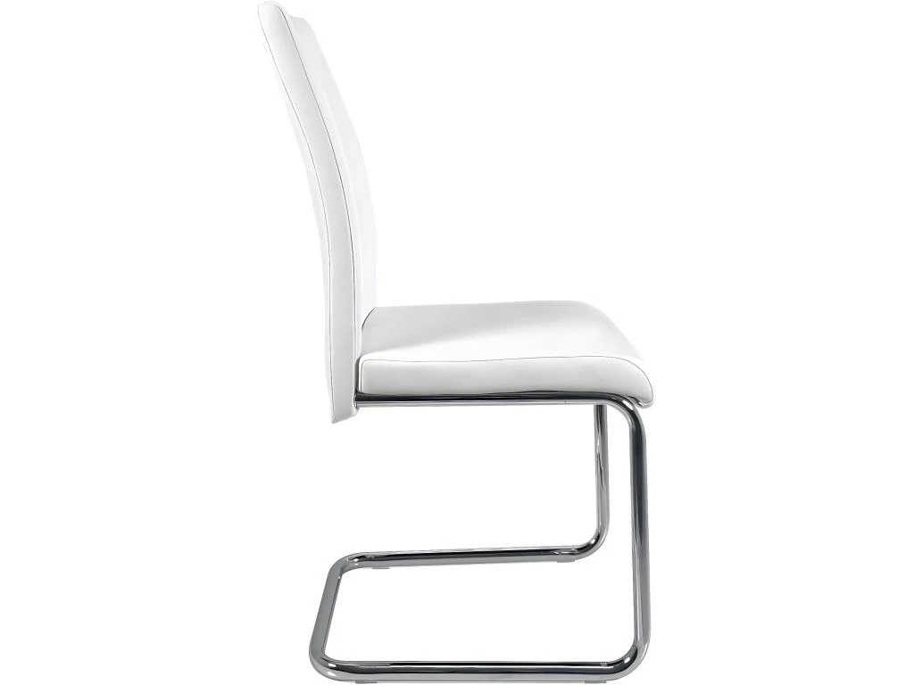 KAYELLES Lot De 2 Chaises De Salle à Manger Design Contemporain ABLA (blanc) 4 KAYELLES Lot De 2 Chaises De Salle à Manger Design Contemporain ABLA (blanc) – Image 4