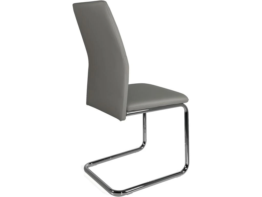 KAYELLES Lot De 2 Chaises De Salle à Manger Contemporaine Design DINA (gris) 4 KAYELLES Lot De 2 Chaises De Salle à Manger Contemporaine Design DINA (gris) – Image 4