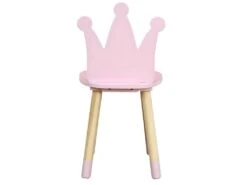 CROWN - Chaise Enfant Rose Dossier Couronne -Mobilier De Restaurant chaise 10029685