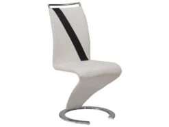 Lot De 4 Chaises - Simili Blanc Et Noir - TWIZY II 6 Lot De 4 Chaises - Simili Blanc Et Noir - TWIZY II -Mobilier De Restaurant chaise 10175643