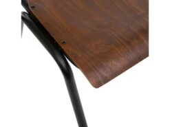 Chaise De Table En Métal Noir Et Bois Marron 5 Chaise De Table En Métal Noir Et Bois Marron -Mobilier De Restaurant chaise 10403947