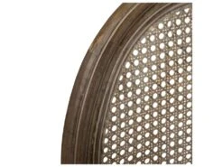 Chaise De Table En Coton Gris Et Bois Blanchi Avec Dossier Cannage -Mobilier De Restaurant chaise 10403959