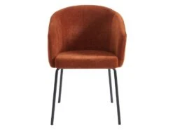 Lot De 6 Chaises Avec Accoudoirs En Tissu Et Métal - Terracotta - MORONI De Pascal MORABITO -Mobilier De Restaurant chaise 10579745