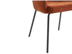 Lot De 6 Chaises Avec Accoudoirs En Tissu Et Métal - Terracotta - MORONI De Pascal MORABITO -Mobilier De Restaurant chaise 10579763