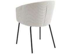 Lot De 2 Chaises Avec Accoudoirs En Velours Côtelé Et Métal - Crème - MORONI De Pascal MORABITO -Mobilier De Restaurant chaise 10585969