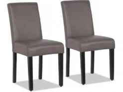 Lot De 2 Chaises "Luna" - Gris
