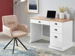 Chaise Pivotante Avec Accoudoirs En Velours Et Métal - Beige - GOZIA De Pascal MORABITO -Mobilier De Restaurant chaise 10668327