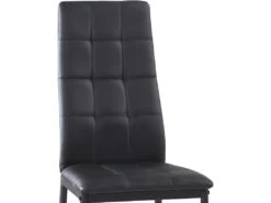 Set De 4 Chaises Salon Chelsea Tapissées Noir, 42 Cm X 51 Cm X 97 Cm -Mobilier De Restaurant chaise 10759279