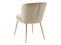 Lot De 2 Chaises En Velours Et Métal Doré - Beige - POLPONA De Pascal MORABITO -Mobilier De Restaurant chaise 10761207