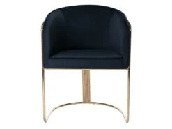 Chaise Avec Accoudoirs En Velours Et Métal - Noir Et Doré - JOSETHE De Pascal MORABITO 7 Chaise Avec Accoudoirs En Velours Et Métal - Noir Et Doré - JOSETHE De Pascal MORABITO -Mobilier De Restaurant chaise 10855217