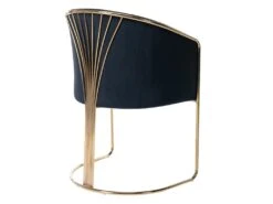 Lot De 2 Chaises Avec Accoudoirs En Velours Et Métal - Noir Et Doré - JOSETHE De Pascal MORABITO 10 Lot De 2 Chaises Avec Accoudoirs En Velours Et Métal - Noir Et Doré - JOSETHE De Pascal MORABITO -Mobilier De Restaurant chaise 10856015