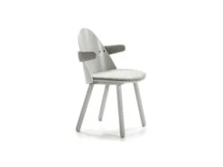 Duo De Chaises Avec Accoudoirs Bois/Gris - TEULAT UMA 8 Duo De Chaises Avec Accoudoirs Bois/Gris - TEULAT UMA -Mobilier De Restaurant chaise 11136091
