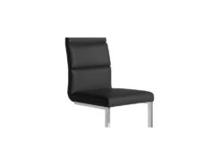 Quatuor De Chaises Eco-cuir Noir - LONI 7 Quatuor De Chaises Eco-cuir Noir - LONI -Mobilier De Restaurant chaise 11136711