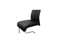 Quatuor De Chaises Simili Cuir Noir - ROME -Mobilier De Restaurant chaise 11141843