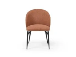Lot De 6 Chaises En Tissu Et Métal - Terracotta - GILONA De Pascal MORABITO -Mobilier De Restaurant chaise 11175609
