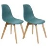 MELYA - Lot De 2 Chaises Scandinaves Céladon