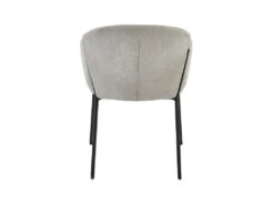 CANDICE - Fauteuil De Table En Tissu Chevrons Coloris Lin, Métal Noir(x2) 7 CANDICE - Fauteuil De Table En Tissu Chevrons Coloris Lin, Métal Noir(x2) -Mobilier De Restaurant chaise 11575483