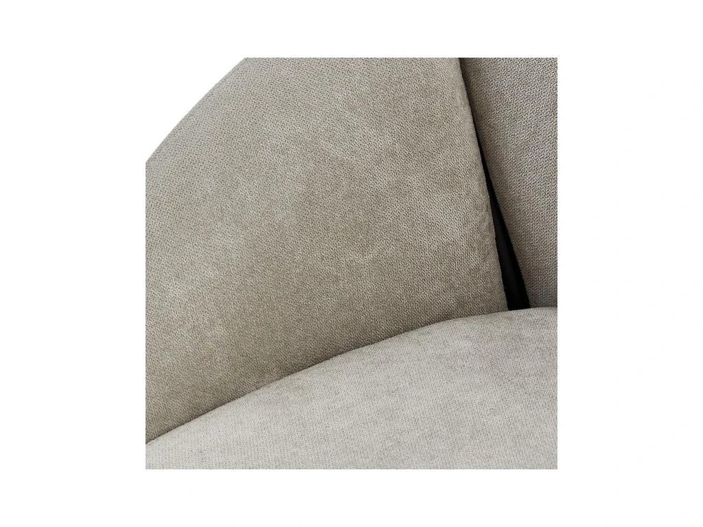 CANDICE - Fauteuil De Table En Tissu Chevrons Coloris Lin, Métal Noir(x2) 4 CANDICE - Fauteuil De Table En Tissu Chevrons Coloris Lin, Métal Noir(x2) – Image 4