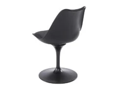 Lot De 6 Chaises En Polypropylène, Simili Et Métal - Noir - XAFY -Mobilier De Restaurant chaise 12353259