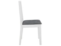 Lot De 2 Chaises De Salle à Manger Cuisine à Dîner Avec Coussins Design Classique Bois Solide Blanc CDS021176 -Mobilier De Restaurant chaise 12442087