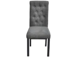 Lot De 2 Chaises De Salle à Manger Cuisine Design Moderne Et Confortable Gris Clair Tissu CDS020476 -Mobilier De Restaurant chaise 12442395