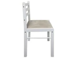 Lot De 2 Chaises De Salle à Manger Cuisine Design Classique Hévéa Solide Et Velours Blanc CDS020170 8 Lot De 2 Chaises De Salle à Manger Cuisine Design Classique Hévéa Solide Et Velours Blanc CDS020170 -Mobilier De Restaurant chaise 12443559