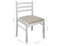 Lot De 2 Chaises De Salle à Manger Cuisine Design Classique Hévéa Solide Et Velours Blanc CDS020170 9 Lot De 2 Chaises De Salle à Manger Cuisine Design Classique Hévéa Solide Et Velours Blanc CDS020170 -Mobilier De Restaurant chaise 12443561