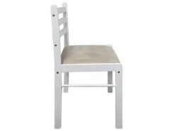 Lot De 4 Chaises De Salle à Manger Cuisine Design Classique Hévéa Solide Et Velours Blanc CDS021237 8 Lot De 4 Chaises De Salle à Manger Cuisine Design Classique Hévéa Solide Et Velours Blanc CDS021237 -Mobilier De Restaurant chaise 12443619