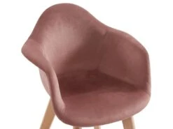 Lot De 2 Chaises Enfant Avec Accoudoirs En Velours Et Hêtre - Rose - POUPINETTE 13 Lot De 2 Chaises Enfant Avec Accoudoirs En Velours Et Hêtre - Rose - POUPINETTE -Mobilier De Restaurant chaise 12593781