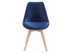 Lot De 6 Chaises En Velours Et Hêtre - Bleu - JODY 11 Lot De 6 Chaises En Velours Et Hêtre - Bleu - JODY -Mobilier De Restaurant chaise 12619123