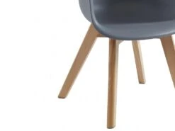 Lot De 2 Chaises Enfant Avec Accoudoirs En Polypropylène Et Hêtre - Gris - POUPINETTE -Mobilier De Restaurant chaise 12653917