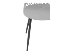 Lot De 4 Chaises Salon Salle à Manger Restaurant Cafés Bureaux Terrasses Salles D'attente 150 Kg Max Dossier Avec Fentes D'aération Gris Pâle 14_0005994 -Mobilier De Restaurant chaise 12874675