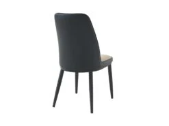 Lot De 6 Chaises En Simili Et Métal - Beige Et Anthracite - MILDURA -Mobilier De Restaurant chaise 1296001
